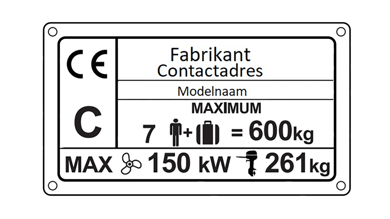 Example of a builder’s plate