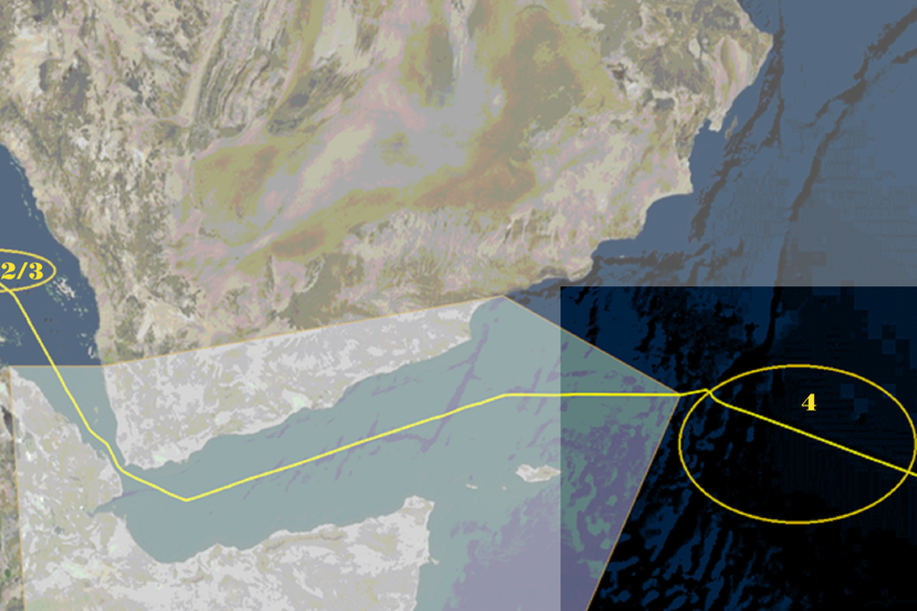 Gulf of Aden map: PMSC reporting step 4 area